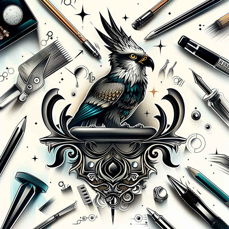 life-symbol-bird-tattoo – tattoo design ideas free ai generated – neotraditional-rich-shading – for-hip – Gallery: other-birds-inkby-ai