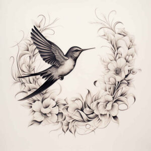 motion-bird-tattoo – tattoo design ideas free ai generated – neotraditional-artistic-contrast – for-chest – Gallery: other-birds-inkby-ai