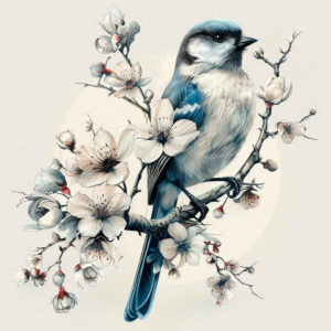 mystical-bird-tattoo – tattoo design ideas free ai generated – neotraditional-classic-motifs – for-upper-thigh – Gallery: other-birds-inkby-ai