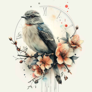 mystical-bird-tattoo – tattoo design ideas free ai generated – neotraditional-refined-lines – for-elbow – Gallery: other-birds-inkby-ai