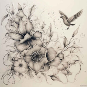 natural-look-bird-tattoo – tattoo design ideas free ai generated – surrealism-hallucinatory – for-biceps – Gallery: other-birds-inkby-ai
