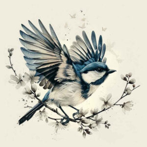 ornamental-bird-tattoo – tattoo design ideas free ai generated – neotraditional-saturated-hues – for-shoulder-blade – Gallery: other-birds-inkby-ai