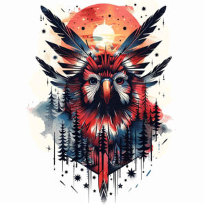 ornamental-bird-tattoo – tattoo design ideas free ai generated – surrealism-dream-motifs – for-back-shoulder – Gallery: other-birds-inkby-ai