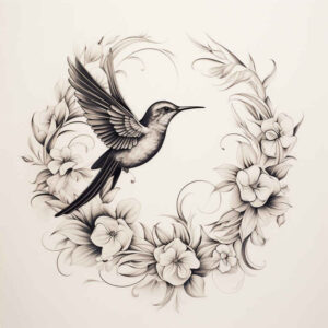 realistic-bird-tattoo – tattoo design ideas free ai generated – neotraditional-expressive-lines – for-collarbone – Gallery: other-birds-inkby-ai
