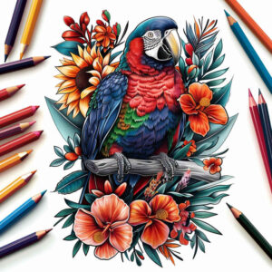 realistic-bird-tattoo – tattoo design ideas free ai generated – realism-subtle-saturation – for-lower-back – Gallery: other-birds-inkby-ai