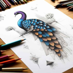 shaded-bird-tattoo – tattoo design ideas free ai generated – neotraditional-strong-contrast – for-chest – Gallery: other-birds-inkby-ai