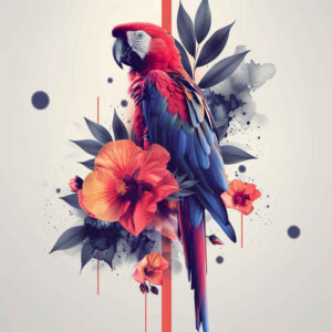 shaded-bird-tattoo – tattoo design ideas free ai generated – neotraditional-vivid-gradients – for-inner-arm – Gallery: other-birds-inkby-ai