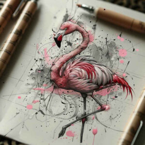 shaded-bird-tattoo – tattoo design ideas free ai generated – surrealism-dreamscape – for-inner-arm – Gallery: other-birds-inkby-ai