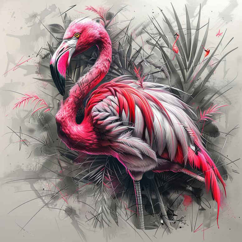 space-bird-tattoo – tattoo design ideas free ai generated – neotraditional-artistic-flair – for-fingers – Gallery: other-birds-inkby-ai