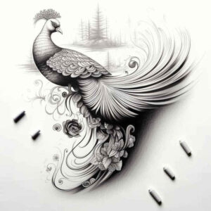 space-bird-tattoo – tattoo design ideas free ai generated – neotraditional-classic-motifs – for-arm – Gallery: other-birds-inkby-ai