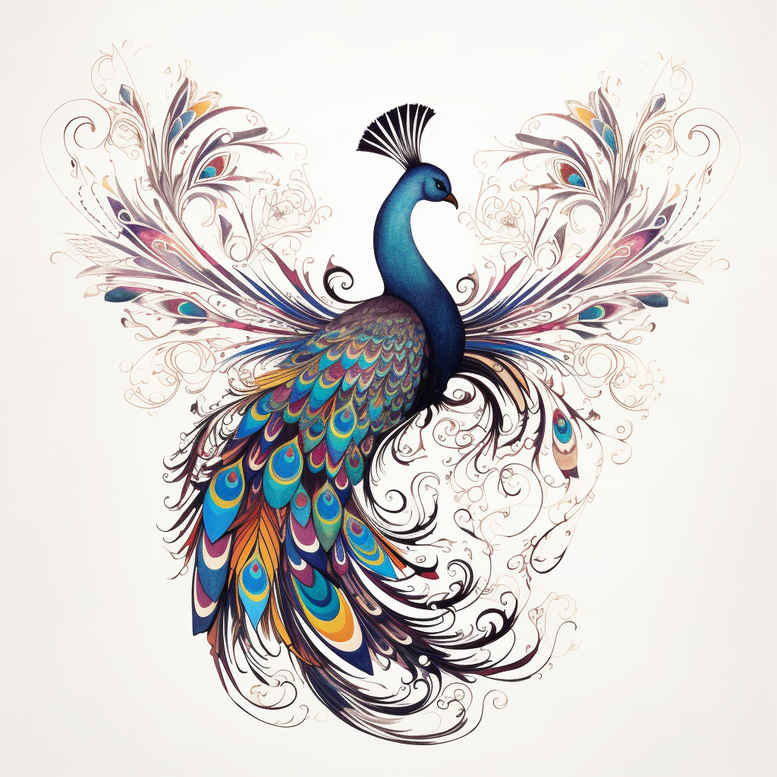 space-bird-tattoo – tattoo design ideas free ai generated – realism-visual-accuracy – for-knee – Gallery: other-birds-inkby-ai
