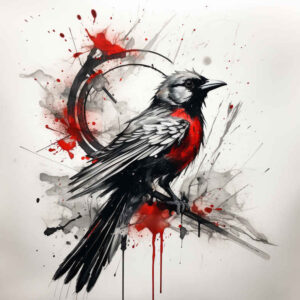 spiritual-bird-tattoo – tattoo design ideas free ai generated – neotraditional-vivid-detail – for-lower-leg – Gallery: other-birds-inkby-ai