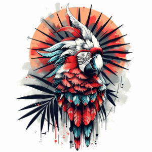 symbolic-bird-tattoo – tattoo design ideas free ai generated – realism-lifelike-eyes – for-back-shoulder – Gallery: other-birds-inkby-ai