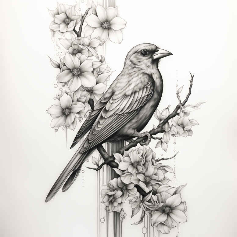 other-birds tattoo design ideas Surrealism psychedelic bird spirit for arm