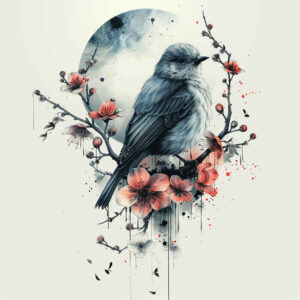 other-birds tattoo design ideas black-and-white bold lines stands for strength