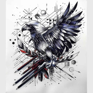 other-birds tattoo design ideas Surrealism imperfect symmetry bold lines symbol of strength