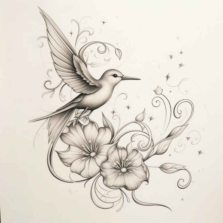 other-birds tattoo design ideas soft-focus bold silhouette for wrist