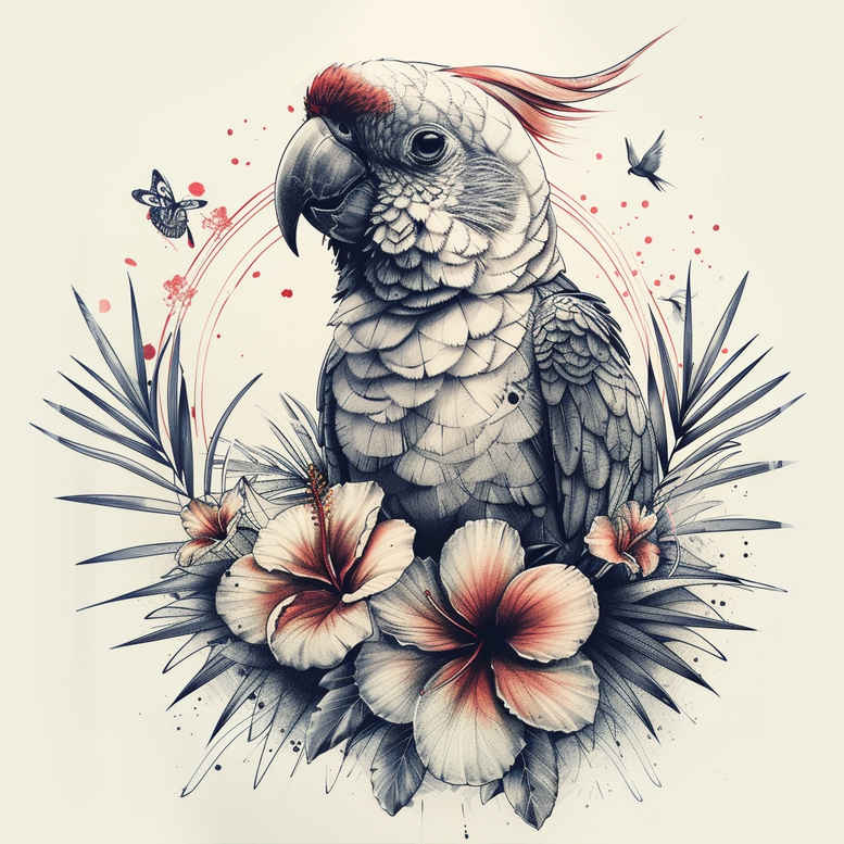 other-birds tattoo design ideas ambiguous space bold silhouette strength and power