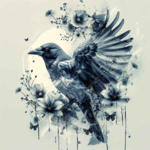 other-birds tattoo design ideas Surrealism phantom bold silhouette symbol of courage