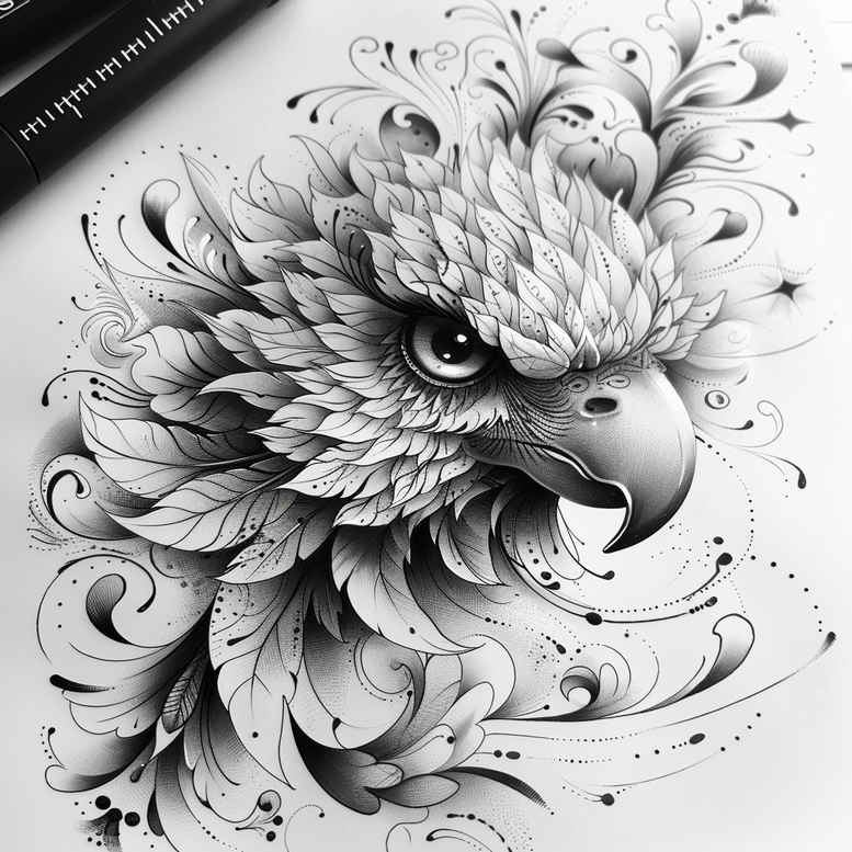 other-birds tattoo design ideas form fidelity bold silhouette symbol of determination