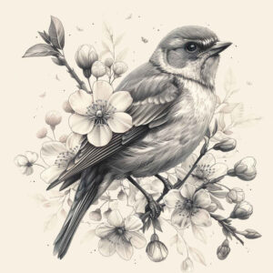 other-birds tattoo design ideas cinematic delicate shading for lower chest