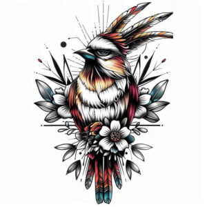 other-birds tattoo design ideas classic motifs delicate shading symbolising resilience