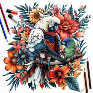 other-birds tattoo design ideas intricate detailed anatomy for thigh