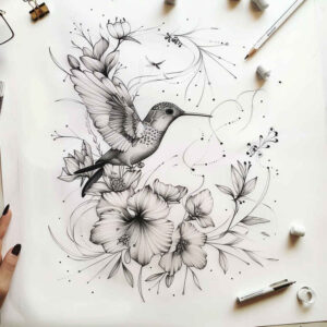 other-birds tattoo design ideas Surrealism disorienting detailed eyes for foot