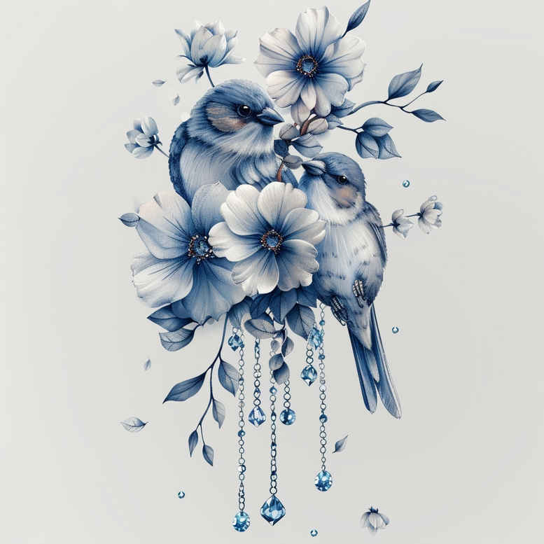 other-birds tattoo design ideas Surrealism psychedelic detailed feathers for back