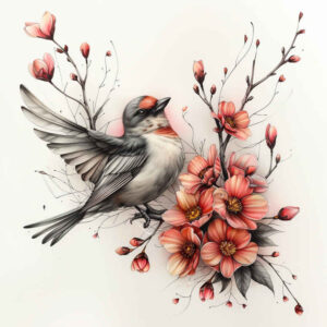 other-birds tattoo design ideas intricate shading detailed feathers shows determination