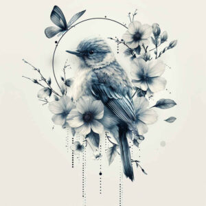 other-birds tattoo design ideas balanced color detailed feathers symbol of determination