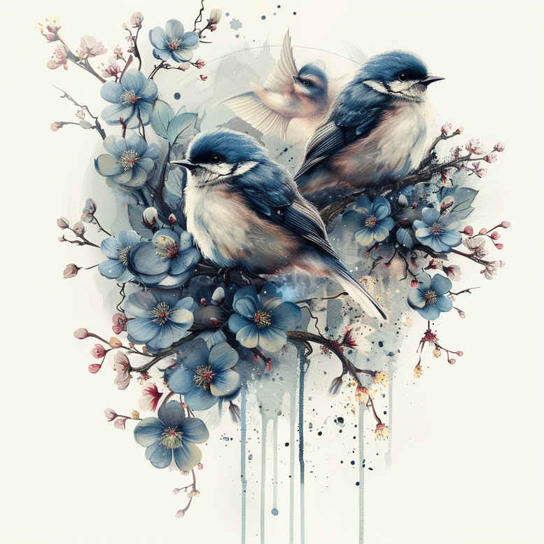other-birds tattoo design ideas Realism dynamic shadows detailed plumage for nape