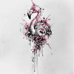 other-birds tattoo design ideas Neotraditional sharp edges detailed plumage stands for strength