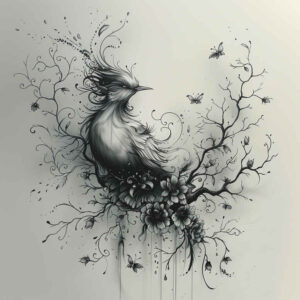 other-birds tattoo design ideas monochrome detailed wings meaning strength