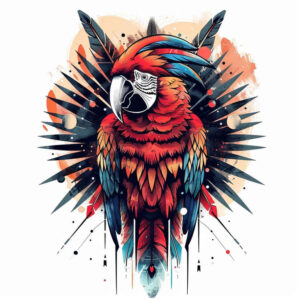 other-birds tattoo design ideas mirrored effect expressive eyes represents resilience