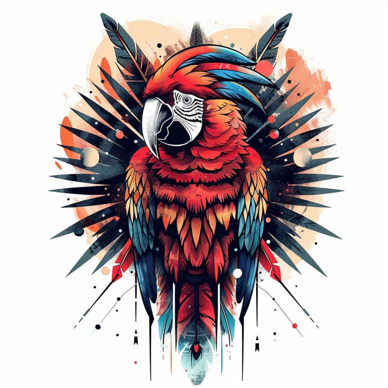 other-birds tattoo design ideas mirrored effect expressive eyes represents resilience