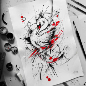 other-birds tattoo design ideas smooth flight motion embodying determination