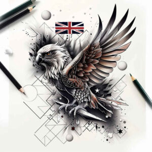 other-birds tattoo design ideas vivid gradients flight motion represents courage