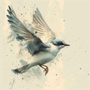 other-birds tattoo design ideas Surrealism psychological depth flight motion represents courage