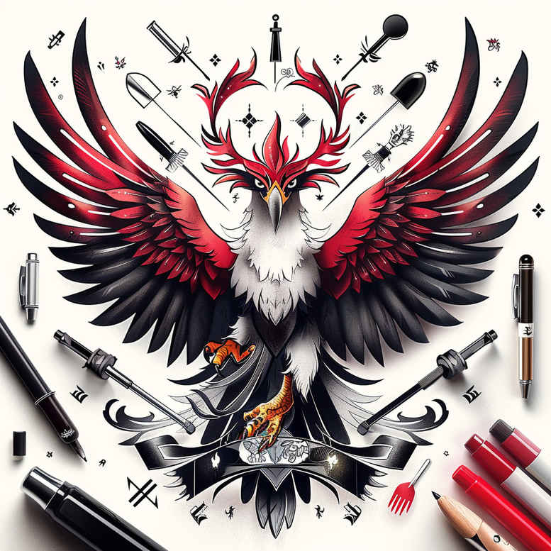 other-birds tattoo design ideas classic composition flight motion stands for determination