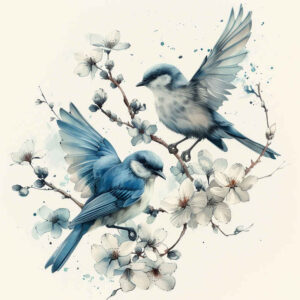 other-birds tattoo design ideas bokeh graceful lines for shoulder