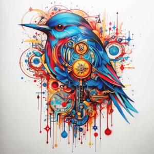 other-birds tattoo design ideas wide-angle graceful symbolising strength