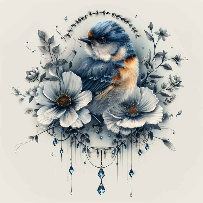 other-birds tattoo design ideas smooth gradients natural curves represents perseverance