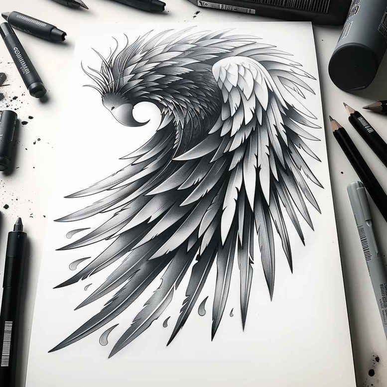other-birds tattoo design ideas ambiguous space natural curves shows courage