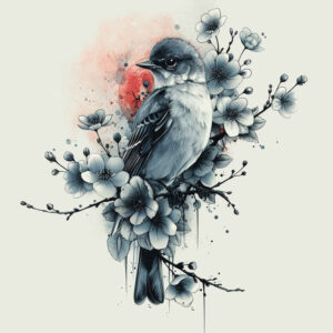 other-birds tattoo design ideas layered shading natural texture for chest