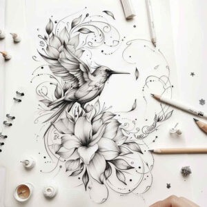 other-birds tattoo design ideas wide-angle natural texture stands for determination