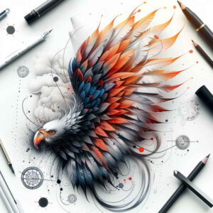 other-birds tattoo design ideas Realism subtle gradients naturalistic for back