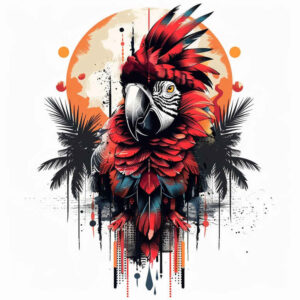 other-birds tattoo design ideas detailed textures sharp beaks for sternum