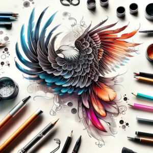 other-birds tattoo design ideas realistic shadowing sharp beaks for triceps