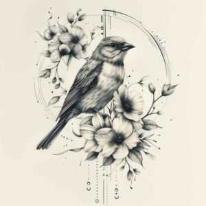 other-birds tattoo design ideas artistic shading sharp beaks symbolising endurance